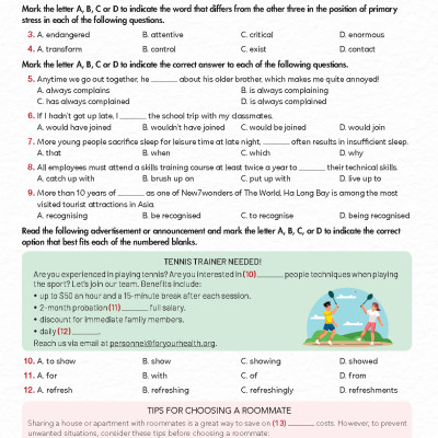 Bồi Dưỡng Tiếng Anh Lớp 12