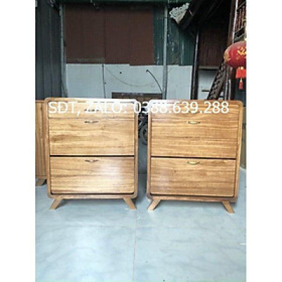 (Freeship - Miễn phí vận chuyển ) Tủ Giày Thông Minh Gỗ Hương Xám Cao Cấp Rộng 80 (cm)