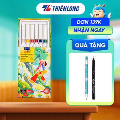 Acrylic Markers Bút sơn/ Bút lông 12/24/36 màu ThiênLong Colokit - Màu sắc tươi sáng, Mượt tay đều màu