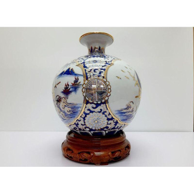 Bình hút lộc " Thuận buồm xuôi gió" vẽ vàng