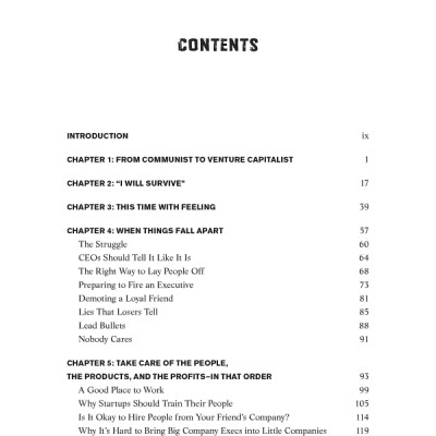 The Hard Thing About Hard Things : Building a Business When There Are No Easy Answers (Hardback)