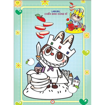 Sách - Bé Tô Màu Labubu - Chiến Binh Quái Vật - Hồng Ân