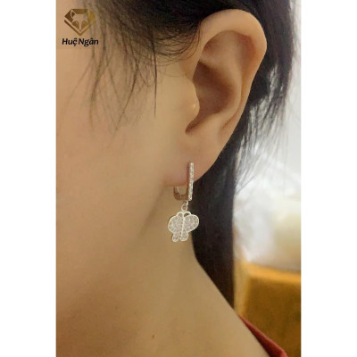 Bông tai bạc Ý 925 Huệ Ngân - Cánh Hồ Điệp RYE140933