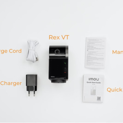 Camera Imou Rex VT / Rex VT Pro 3K 5MP - Gọi video 2 chiều, Phát hiện người và thú cưng, Hồng ngoại ban đêm, Chuông báo - HÀNG CHÍNH HÃNG