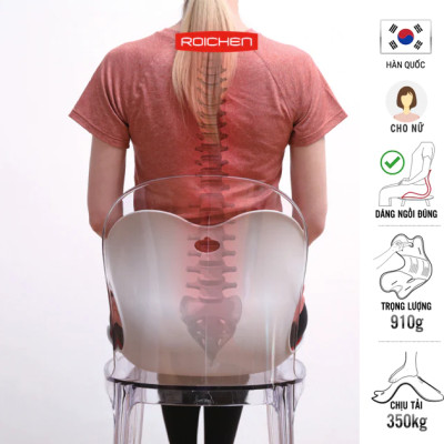 [Mình Ngọc_Chi phí thấp nhất _Ghế Roichen] Ghế  chỉnh dáng ngồi đúng Roichen Hàn Quốc, Ghế dành cho Nữ Màu Tím nhạt