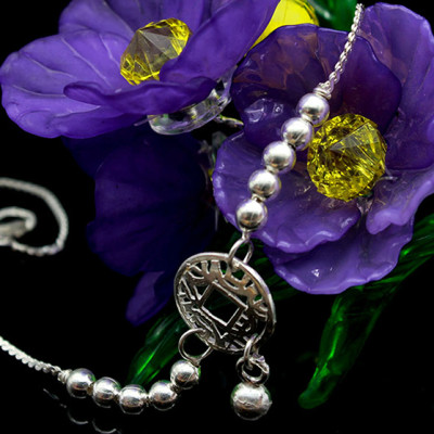 Lắc Chân Nữ Bạc Ý Bạc Hiểu Minh LC109 Đồng Xu May Mắn