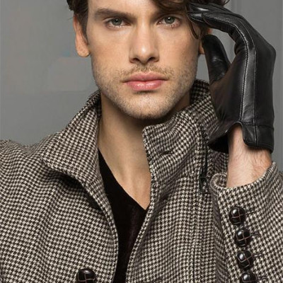 Bao tay da nam BHY8717 Găng tay nam da cừu. thoải mái lái xe, Lót lông giữ ấm