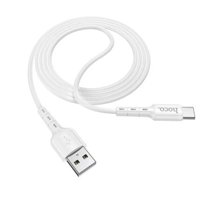 Cáp sạc nhanh 3A Hoco DU01 kết nối Type-C truyền data cho Android dài 1M - Hàng chính hãng