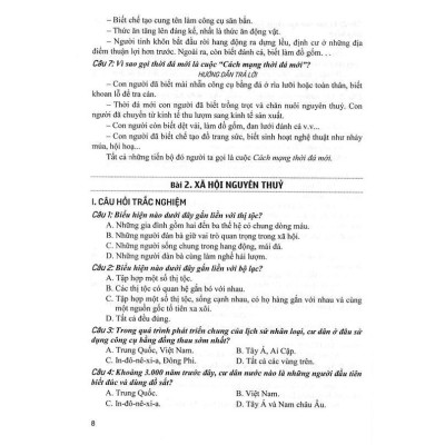 Sách - Trả Lời Câu Hỏi Trắc Nghiệm Và Tự Luận Lịch Sử Lớp 10 - Dùng Chung Cho Các Bộ SGK Hiện Hành - Hồng Ân