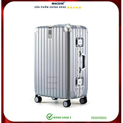 Vali cao cấp Macsim Hanke MSH9866 20 inch  màu xám - Hàng loại 1