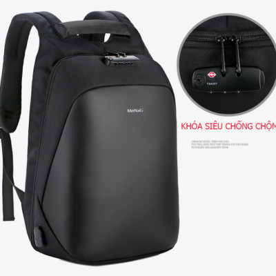 Ba lô thông minh đa năng chống trộm cao cấp nam sạc USB tiện dụng chứa máy tính 14 đến 17 inh