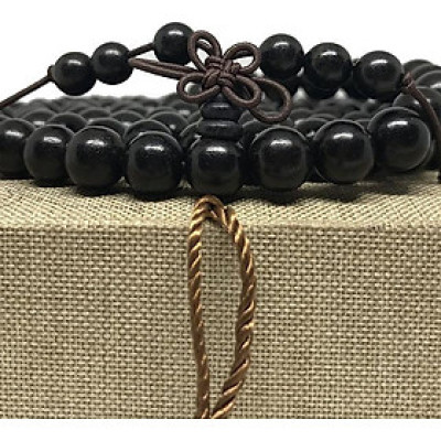  VÒNG TAY GỖ MUN SIZE HẠT 8MM -180 HẠT/VÒNG