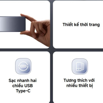 Pin sạc dự phòng Xiaomi Ultra Slim Power Bank 5000mAh BHR9624TH - GiaPhucStore | Hàng Chính Hãng