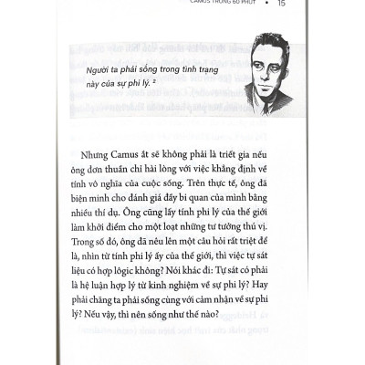 Những Nhà Tư Tưởng Lớn - Camus Trong 60 Phút - Vanlangbooks