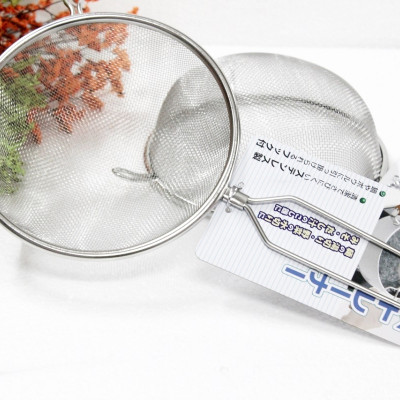 Combo muôi vớt/nhúng Echo Metal φ11,5cm + vợt lọc thực phẩm φ15cm làm từ inox cao cấp - nội địa Nhật Bản