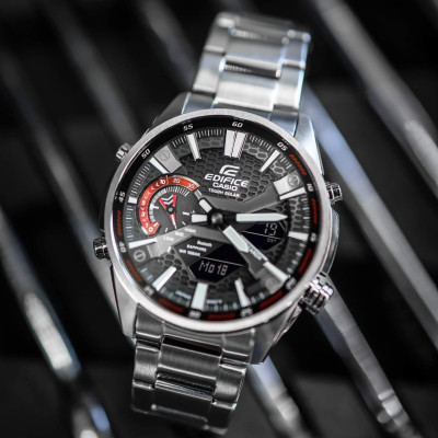 Đồng Hồ Nam Dây Thép Casio Edifice ECB-S100D-1ADF Chính Hãng - ECB-S100D-1A
