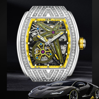 Đồng hồ nam chính hãng IW Carnival Sport IW759G-1,kính sapphire,chống xước,chống nước 50m,Bh 24 tháng,máy cơ (automatic), dây cao su chính hãng