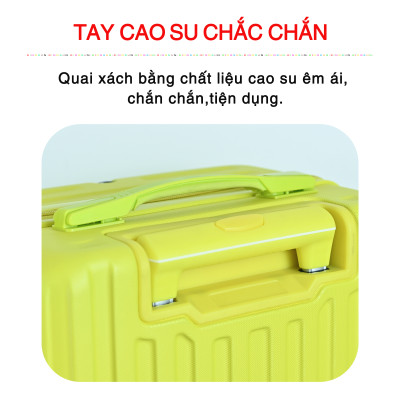 Vali kéo du lịch cao cấp bảo hành chính hãng Size 24inch-KS 219 - Vàng chanh