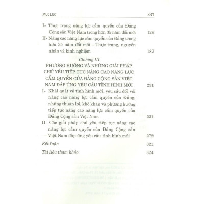 Sách - Nâng Cao Năng Lực Cầm Quyền Của Đảng Cộng Sản Việt Nam Đáp Ứng Yêu Cầu Tình Hình Mới - NXB Chính Trị Quốc Gia