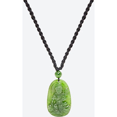 Mặt dây chuyền phổ hiền bồ tát đá ngọc bích Ngọc Quý Gemstones