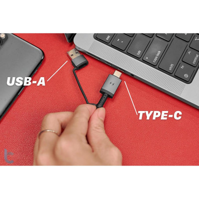 Cáp Sạc Nhanh Wi WU Legend 3in2 100W Wi-C050 - hàng chính hãng