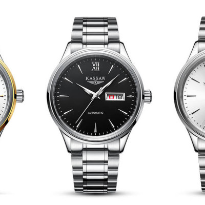 Đồng hồ nam chính hãng Kassaw K883-1 hàng mới 100% ,kính sapphire chống nước,chống xước,máy cơ (Automatic),dây kim loại thép không gỉ 316L ,kiểu dáng đơn giản ,size mặt to 42mm