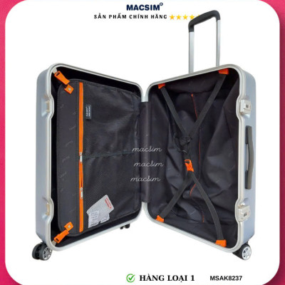 Vali cao cấp Macsim Aksen hàng loại 1 MSAK8237 cỡ 28 inch màu bạc