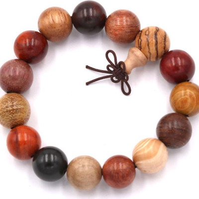 Chuỗi tay gỗ Đàn hương 8 màu 15 ly