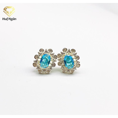 Bông tai bạc Ý 925 Huệ Ngân - Hoa xinh RYE141076