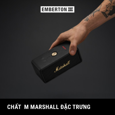 [NEW ARRIVAL] Loa Bluetooth Marshall Emberton III Portable - Hàng chính hãng