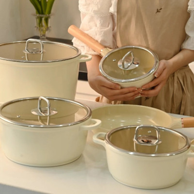 Quánh Phủ Gốm Chống Dính Haatz - Made In Korea Dùng Trên Mọi Loại Bếp - Bảo Hành Chính Hãng 2 Năm