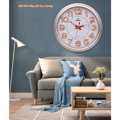 Đồng hồ Treo tường EASTAR KIM TRÔI Tròn có DẠ QUANG - Bảo hành 1 năm - Tặng Pin Maxell