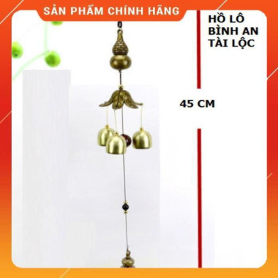 (HÀNG HOT SIÊU CHÂT) Chuông gió hồ lô trang trí bằng đồng cầu bình an và tài lộc 206743