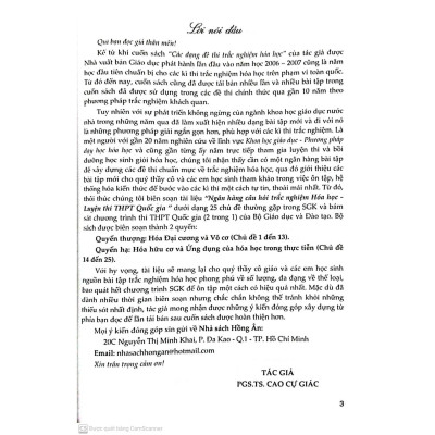 Sách - Ngân Hàng Câu Hỏi Trắc Nghiệm Hóa - Quyển Hạ - Hóa Hữu Cơ Và ứNg Dụng Trong Thực Tiễn - Luyện Thi THPT Quốc Gia - Hồng Ân