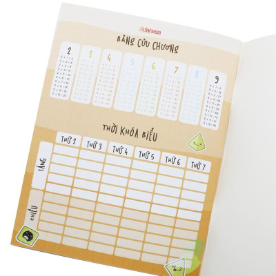 Combo 10 Tập Học Sinh Bánh Việt - Miền Nam - 4 Ô Ly - 96 Trang 80gsm - The Sun 03 - Bánh Ít Lá Gai - Tặng Nhãn Vở Kèm Sticker