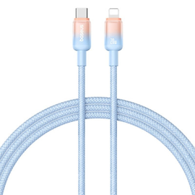 Cáp sạc nhanh Type C to iP 20W Baseus Discolor Series Fast Charging Data Cable - Hàng chính hãng