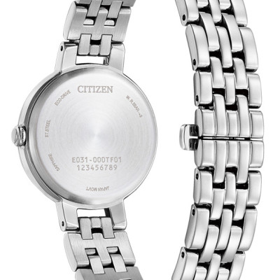 Đồng Hồ Nữ Citizen Eco-Drive Dây Thép Không Gỉ EM0990-81L - Mặt Xanh (Sapphire)