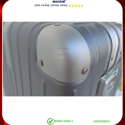 Vali cao cấp Macsim Hanke MSH9866 20 inch  màu xám - Hàng loại 1