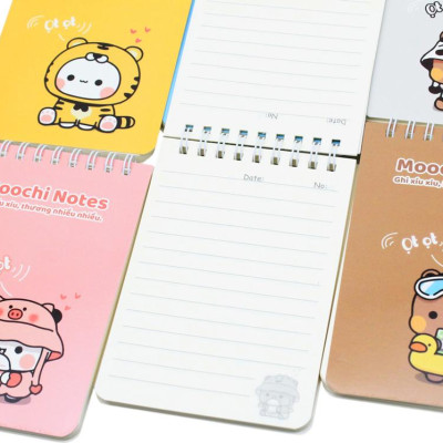 Sổ Lò Xo Moochi Notes B7 - Kẻ Ngang - 120 Trang 80gsm - The Sun 05
