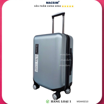 Vali cao cấp Macsim Aksen hàng loại 1 MSAK8210 cỡ 20inch- màu bạc