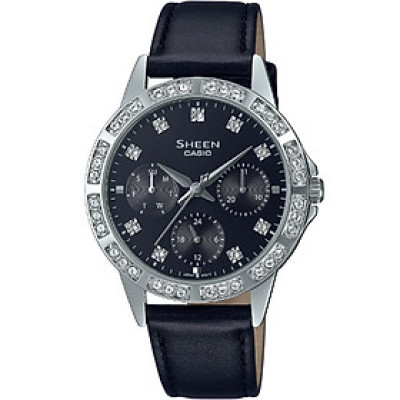 Đồng Hồ Casio Nữ Sheen Dây Da SHE-3517L-1AUDF