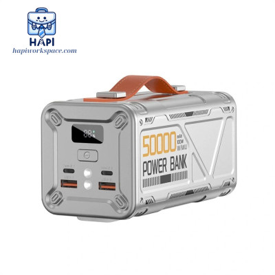 Sạc dự phòng hàng chính hãng WiWU Armor 50.000mAh Wi-P029: Sạc nhanh 100W, năng lượng cả ngày cho laptop