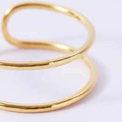 Nhẫn bạc nữ cá tính hai đai hở Gix Jewel N44