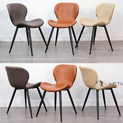 Ghế tiếp khách nệm PVC ECO 50A-P Nội thất Capta Ghế tiếp khách hiện đại có nệm chân sắt sơn tĩnh điện màu đen tại hcm