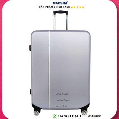 Vali cao cấp Macsim Aksen hàng loại 1 MSAK8236 cỡ 28 inch màu bạc