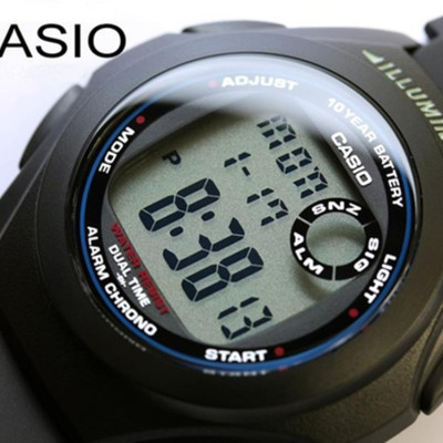 Đồng hồ unisex dây nhựa Casio F-200W-1ADF