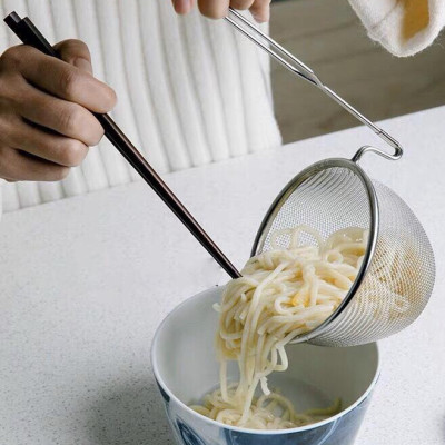 Combo muôi vớt/nhúng Echo Metal φ11,5cm + set 6 cuộn mút cọ rửa xoong nồi - nội địa Nhật Bản