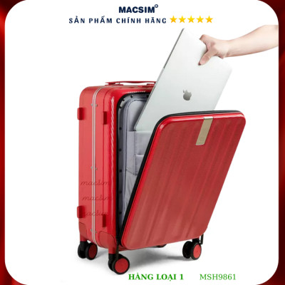 Vali cao cấp Macsim Hanke MSH9861 18 inch màu đỏ - Hàng loại 1