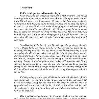 Nước Vẫn Chảy Dưới Chân Cầu Mụ Kề