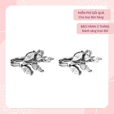 Khuyên tai bạc 925 tạo hình lá oliu nhẹ nhàng trẻ trung lấp lánh cá tính độc đáo mới lạ duyên dáng Dế Bạc - K5946